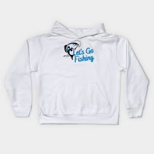 Fishing Club - Let's Go Fishing Kids Hoodie